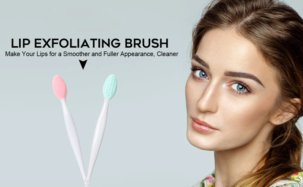 Beiqili Double-Sided Silicone Brush Exfoliating Remove Nose Cleaning Lip Brush Tool Scrub Exfoliator Brush Maquillaje