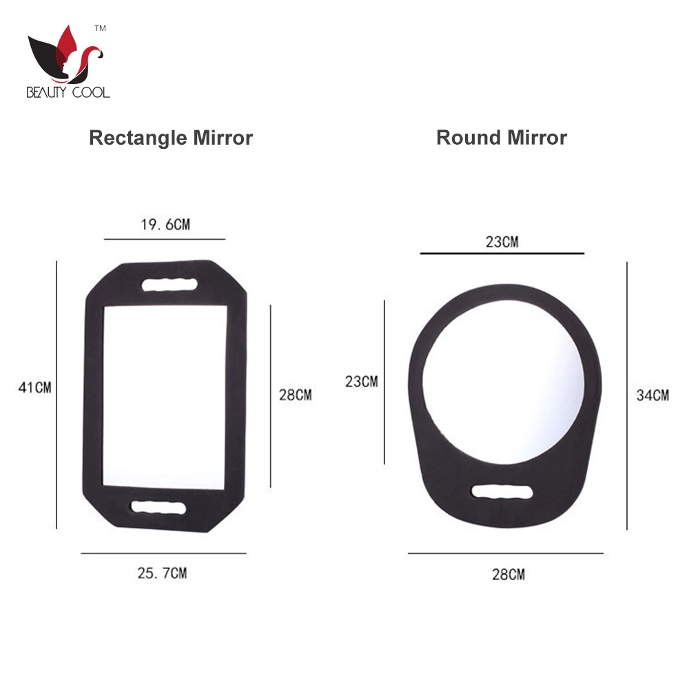 Beauty Hair Salon Mirrors, Black Hand Mirror, Compact Cosmetic Mirror