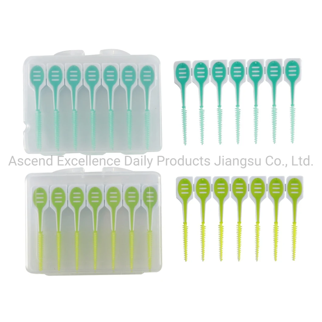 Wire-Free Disposable Soft Interdental Toothbrush