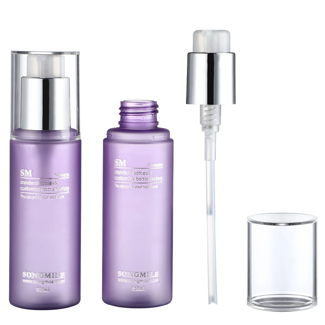 Low Price Pet Double-Layer Bottle and Jar Cosmetic Package Container Skin Care Production Package