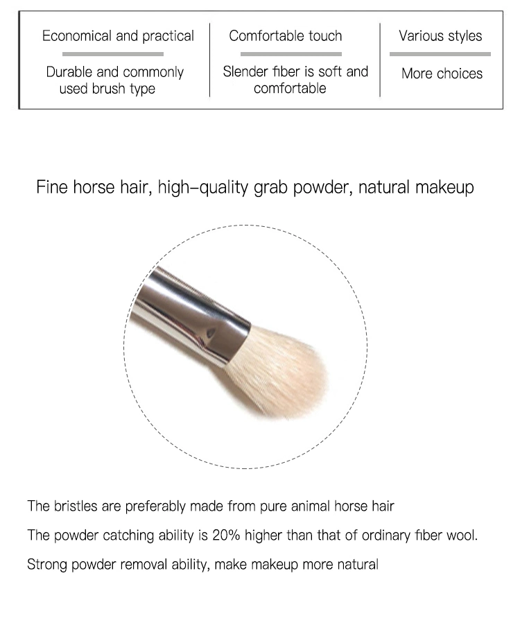 Classic High Quality Goat Hair Vegan Fluffy Private Label Eye Liner Eye Shadow Make up Brush Eyeshadow Eye Makeup Brush