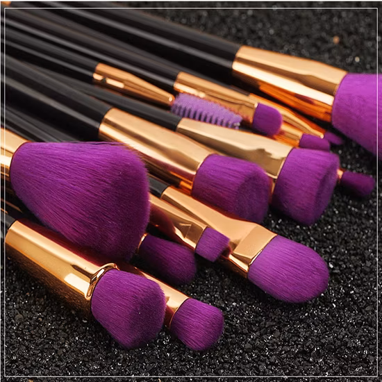 Nuevos pinceles de maquillaje Etiqueta privada Base en polvo Sombra de ojos Cejas Pincel de maquillaje profesional